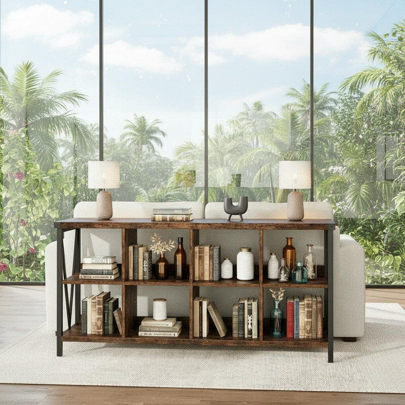 Blue Elephant 158cm Console Table Brown 77cm H X 158cm W X 34cm D