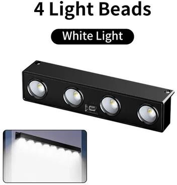 Uplift Picks Outdoor Waterproof Solar Wall Light For Garden Balcony And Fence white (4 Lights) 4 Pack