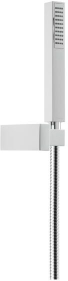 Herzbach Living Spa Wannenset 11.630221.1.01 ABS, mit Konushalter square, Brauseschlauch 1.250mm, chrom