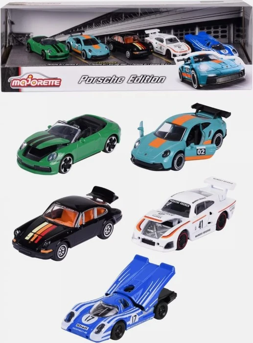 Majorette Porsche Motorsport 5 Stück, 5 Stk