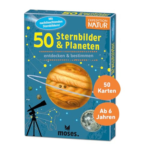 Moses Verlag Expedition Natur 50 Sterrenbeelden & Planeten Ontdekken & Bepalen Meerkleuren