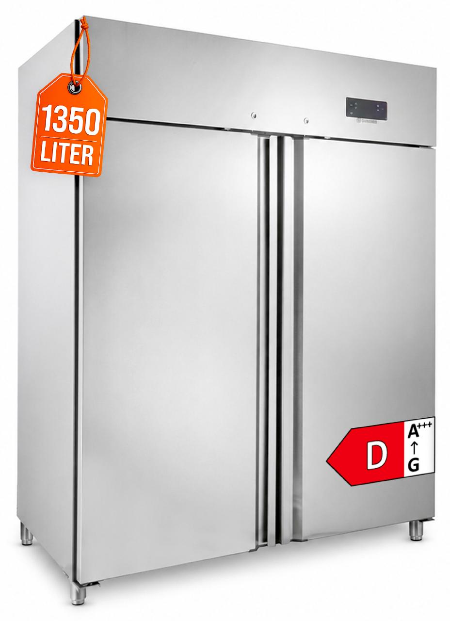 GastroHero Tiefkühlschrank GNH1410BTM | 1350 Liter | GN 2/1 Monoblock Gastronomie Tiefkühlschrank | freistehender Gefrierschrank | Edelstahl