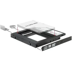 DeLOCK Einbaurahmen Slim für 1x 2.5" SATA HDD