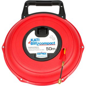 Katimex Kabeleinziehhilfe Blitz, Einziehband aus Kunststoff, für Ø 7 - 30 mm Leerrohre, 510 kg Bruchlast, 50 m