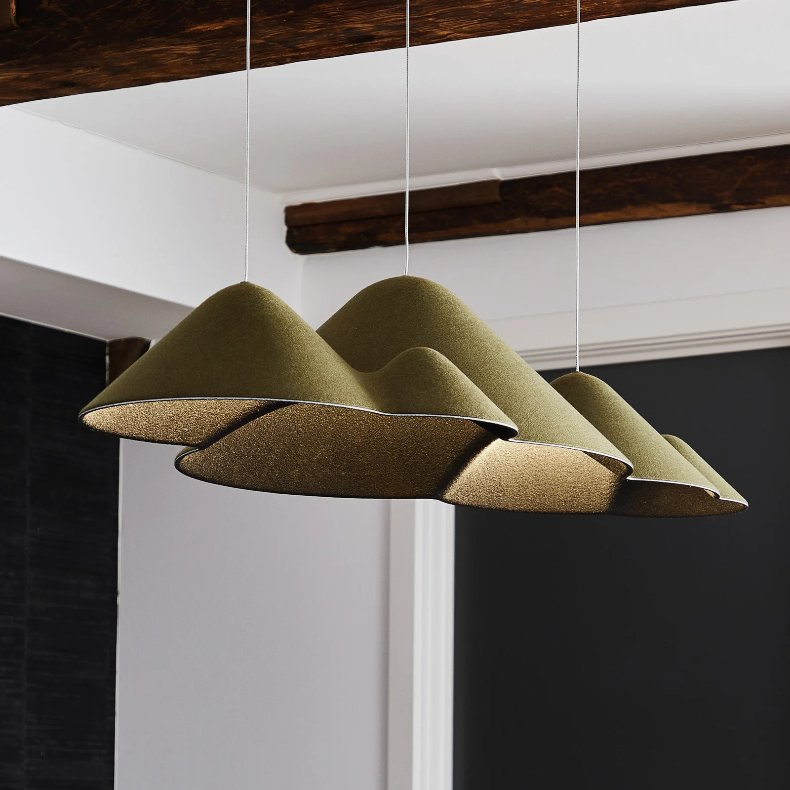 Loom Design Panorama hanglamp Large Green/Black