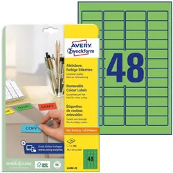 Avery, Etiketten, Etiketten