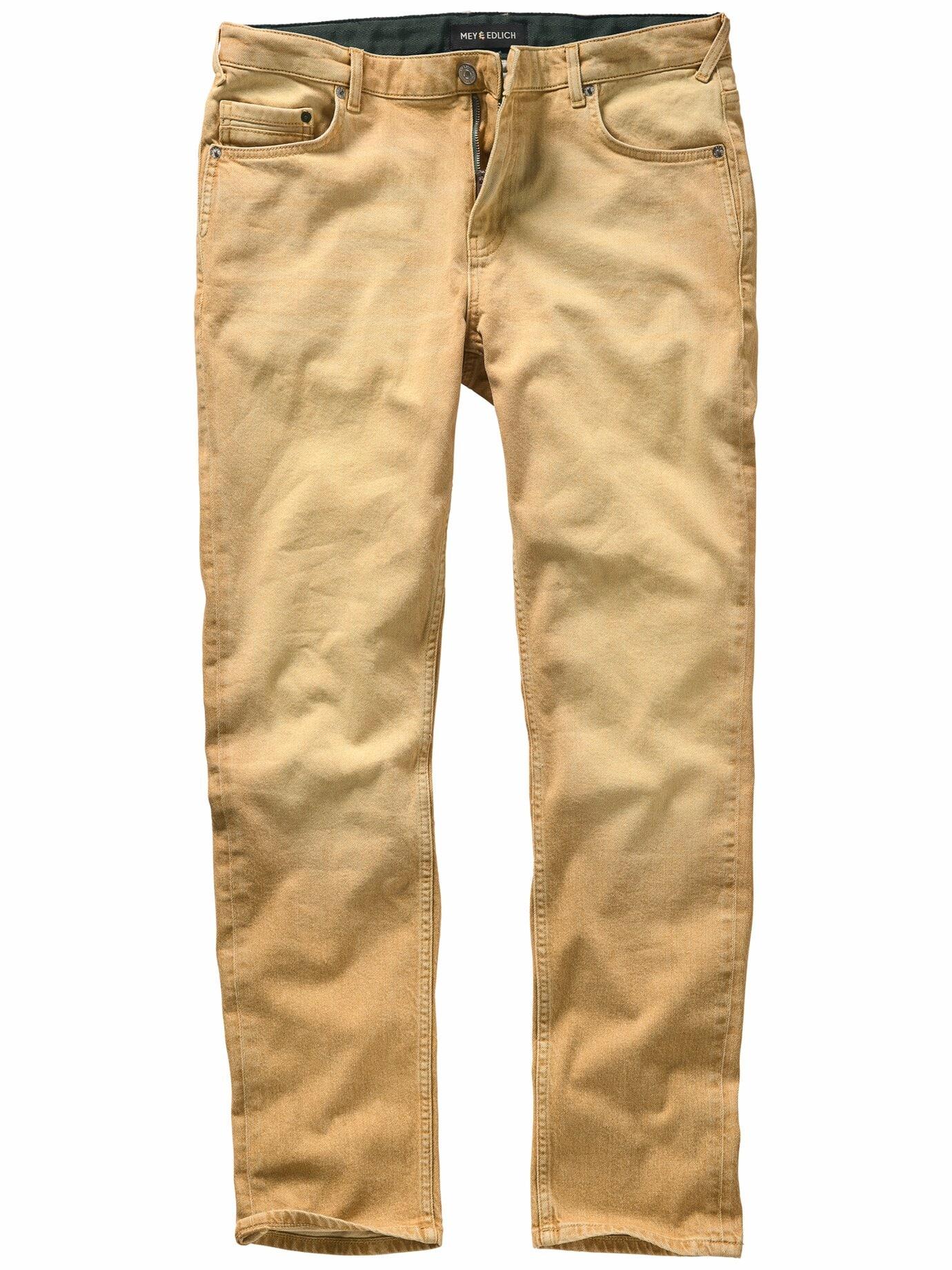 Mey & Edlich Herren Helle-Freude-Jeans Beige 99 % Baumwolle (Rohstoff aus kontrolliert biologischem Anbau), 1 % Elasthan