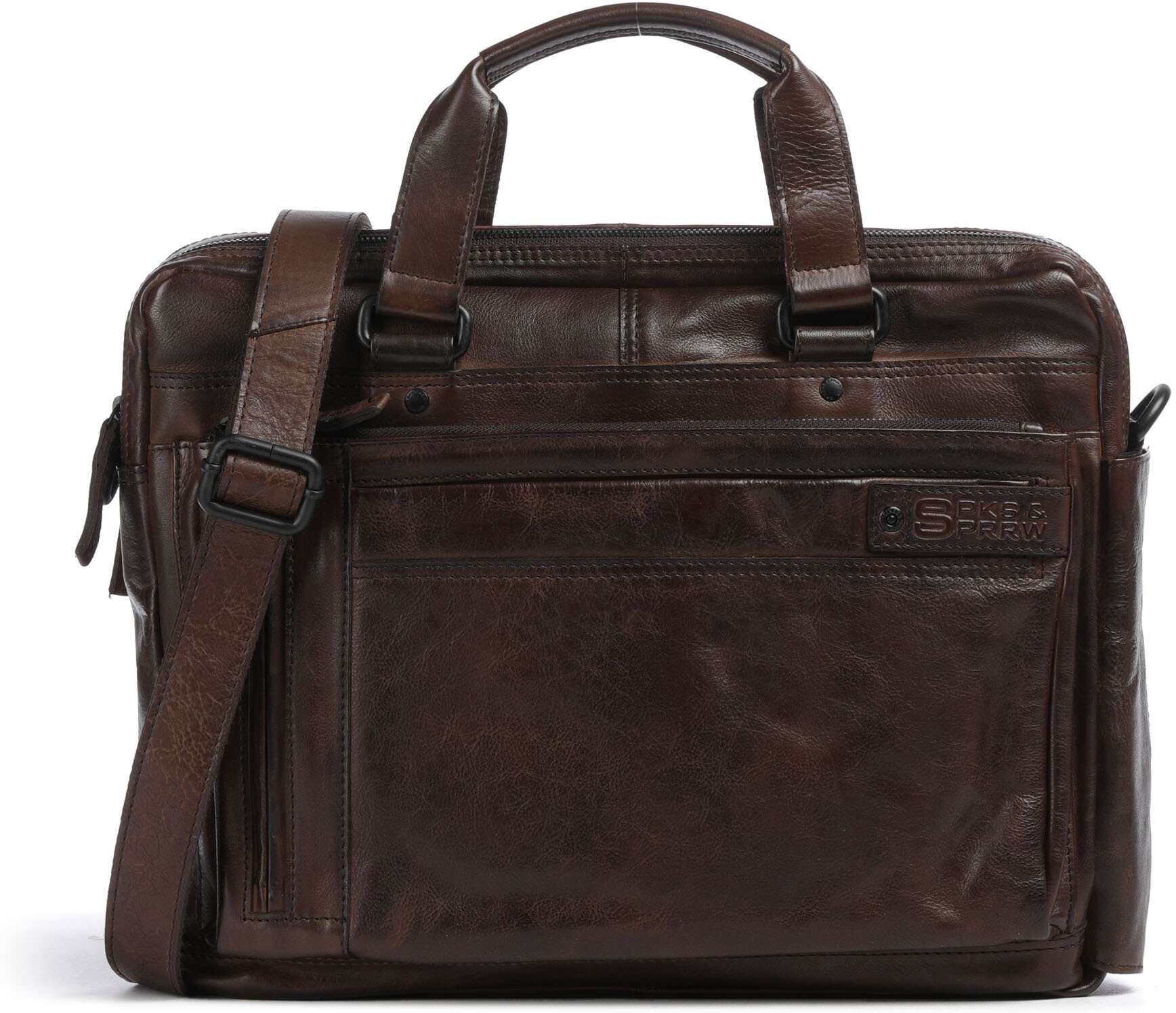 Spikes & Sparrow Apache Brutus Aktentasche, braun