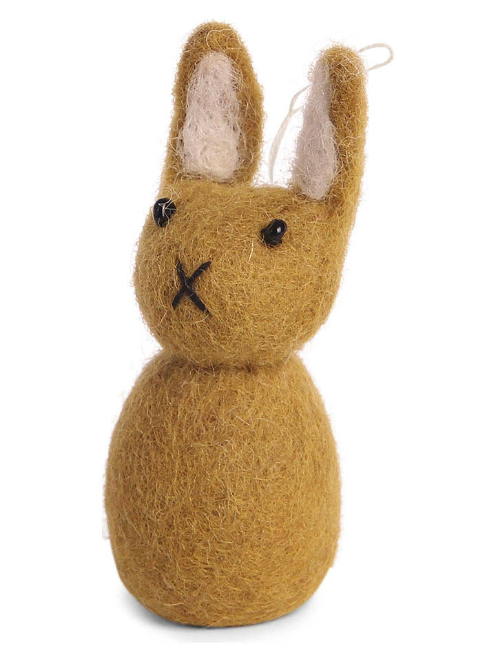 Gry & Sif Dekohänger ''Bunny'' in Ocker - (H)8,5 x Ø 3 cm - onesize