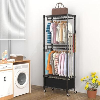 No "Clothes Racks for Hanging Clothes - 13.18""D x 23""W x 78.74""H"