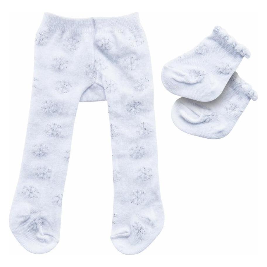 Heless Puppenstrumpfhose mit Socken - Schneeflocken (4781)