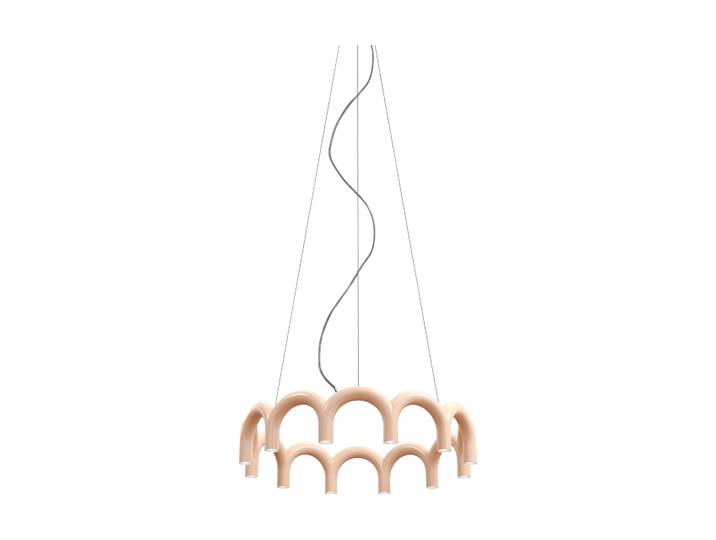 Oblure Arch circle Pendelleuchte Ø76cm Nude, Ø98 cm