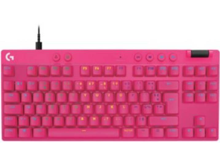 Logitech - Clavier Gamer G Pro X Tkl Rapid Magenta