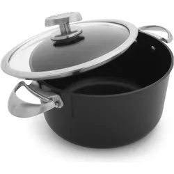 Scanpan 26 cm/6,5 L Kochtopf mit Deckel - Pro IQ, Pfanne + Kochtopf, Schwarz, Silber