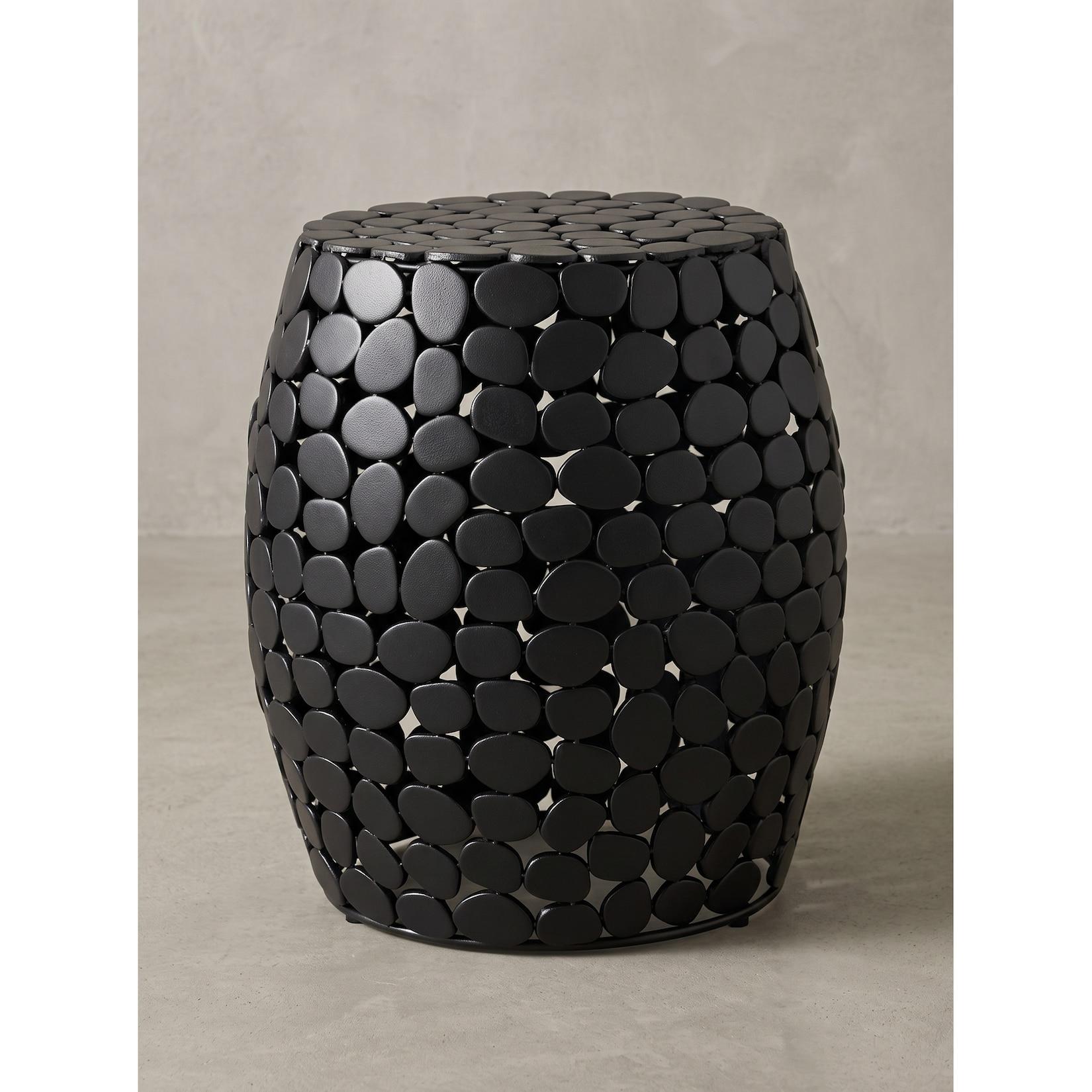 Beistelltisch Aluminium Schwarz Ø 40x46 cm - DIEMEL Kadima Design