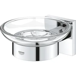 Grohe, Seifenspender + Seifenschale, Start Cube QuickFix Seifenschale mit Halter, klebbar, chrom