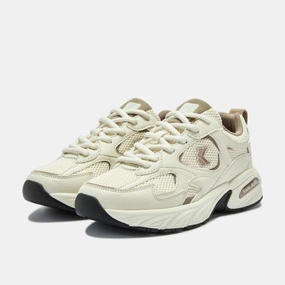 Sneaker KARL KANI "PRIME RUNNER 2", Damen, Gr. 37,5, atmungsaktiv, cream, braun, Synthetik, Schuhe Sneaker, Y2K Style