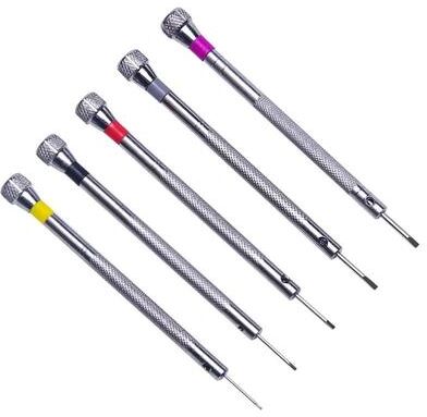 Inspire Select Watch Repair Screwdriver Set 1 321 16 Inches Steel With Mini Link Pins For Band Removal, Watchmaker Tool Kit Portable 5 Pcs