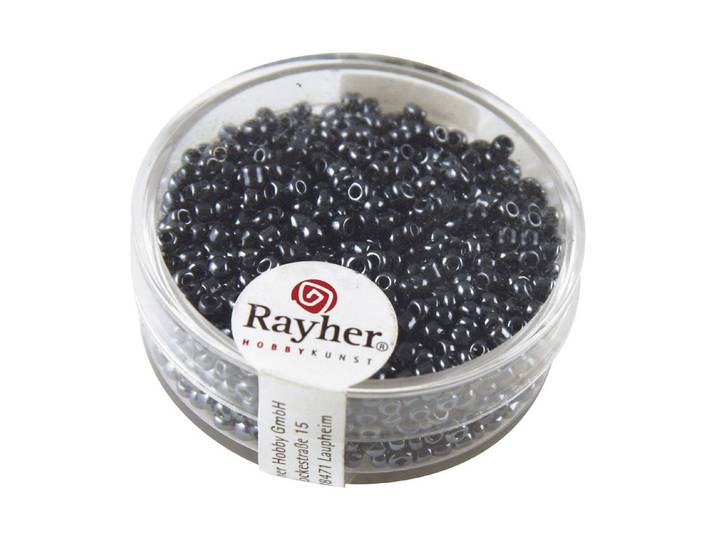 Rayher Rocailles mit Silbereinzug ⌀ 2 mm 17 g