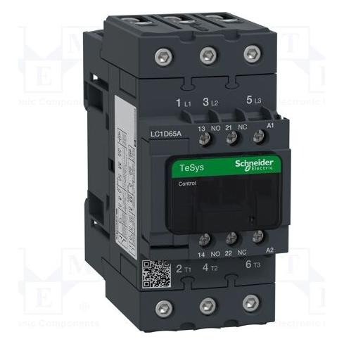 Schneider Electric Leistungsschütz 65A 3P 230V AC 50Hz 1NO 1NC LC1D65AP5 (LC1D65AP5)