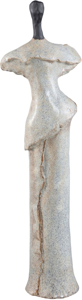 PTMD Roxey Beige Keramisch Ornament in Vrouwenvorm voor op Tafel