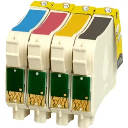 4 Ampertec Tinten ersetzt Epson C13T071540 Multipack KCMY