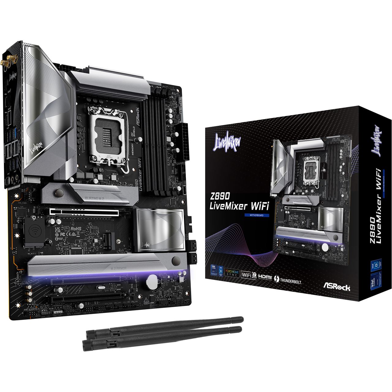 ASRock LiveMixer Intel Z890 So.1851 DDR5 ATX Retail