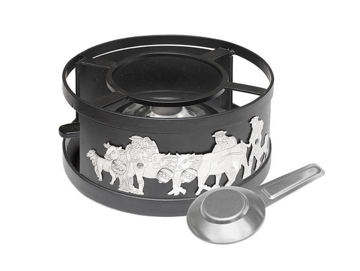 Heidi Cheese Line Rechaud Appenzell 21cm silber
