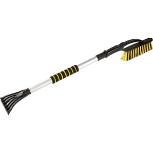 Walser Eiskratzer 23207, schwarz / gelb, 88-115 x 10 cm, mit Schneebesen & Teleskopgriff