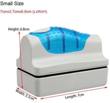 Fusion Finds Magnetic Aquarium Cleaner Floating Fish Tank Algae Scraper Glass Cleaning Brush small