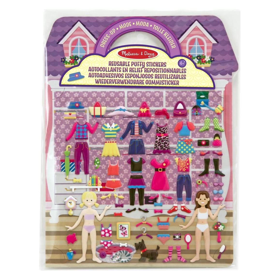 Melissa & Doug MELISSA Reusable Puffy Stickers - Dress-Up (76 Sticker) (6074539)