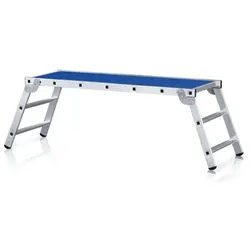 Arbeitsplattform klappbar PVC-Belag H 700mm L 2.210mm B 740mm - silber