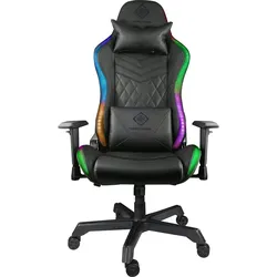 Deltaco Gaming Gaming RGB, Gaming Stuhl, Schwarz