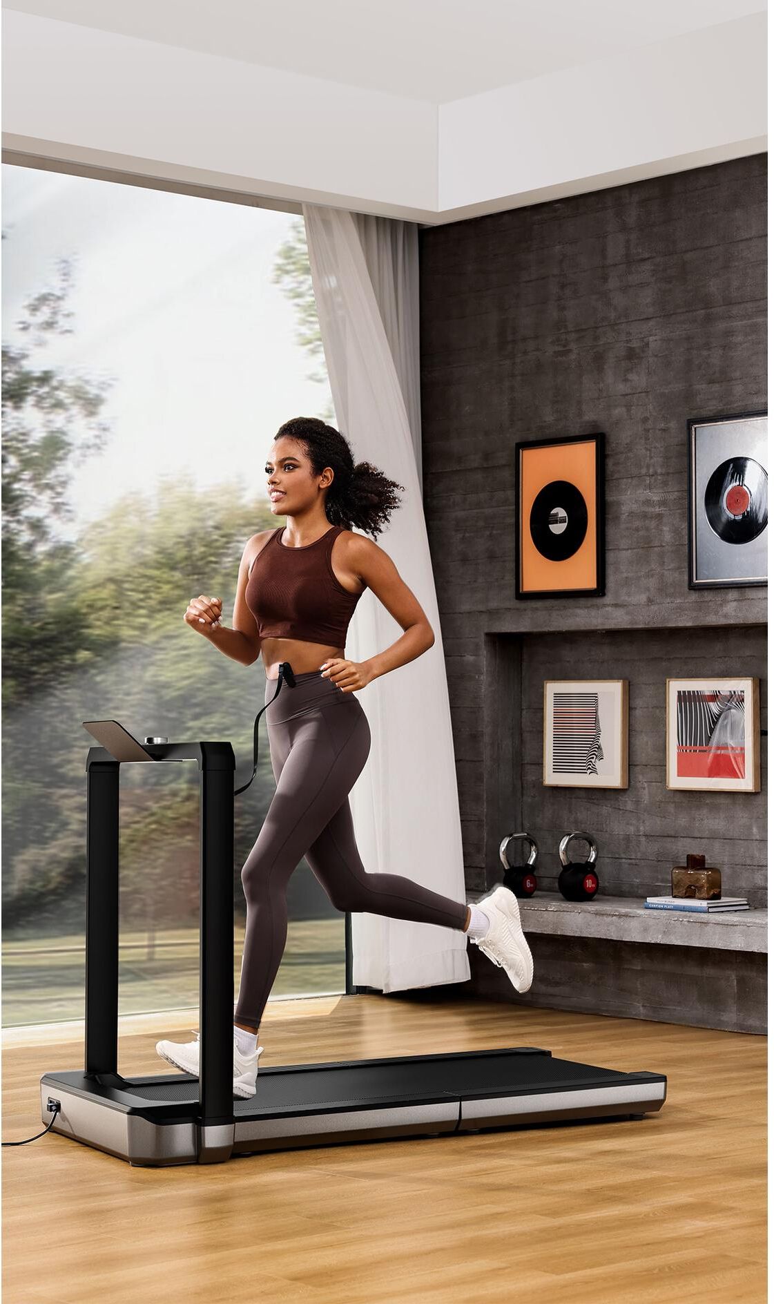 Laufband "KingSmith Walkingpad X23", schwarz, LaufbänderB:102,4cm H:77,5cm L:154,4cm, Laufband, B:102,4cm H:77,5cm L:154,4cm schwarz Einheitsgröße