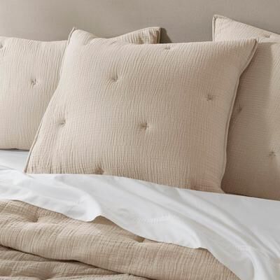 Harbor House Breeze Cotton Gauze Embroidered Euro Sham