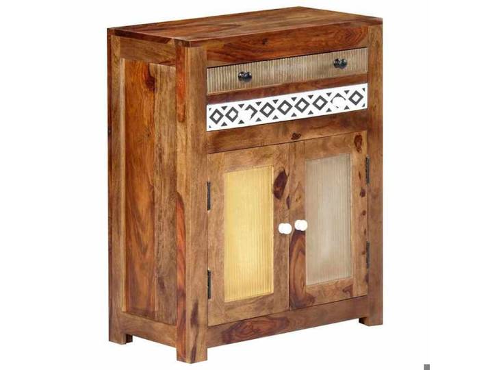 Moderne Armoire rangement Armoire latérale - Utilisation Polyvalente - 60x30x75 cm - Bois massif LL7696