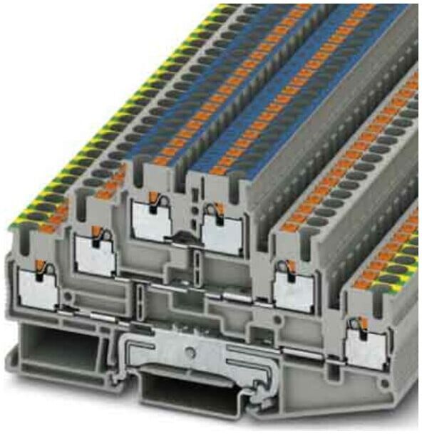 Phoenix Contact Schutzleiter-Reihenklemme 5, 2 mm, grau PT 2, 5-PE/L/N (3210538)