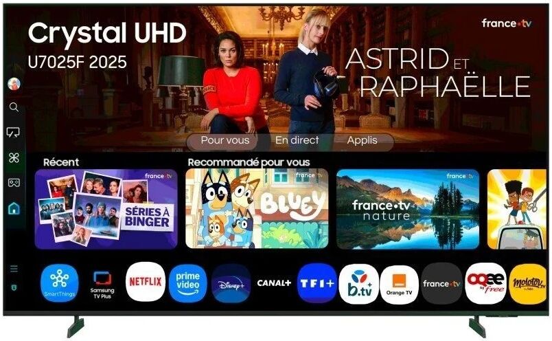 Smart TV LED 65" TU65U7025FKXXC 4K Ultra HD (Preto) - SAMSUNG