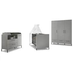 Mäusbacher Babyzimmer-Set Ole 3tlg. Dekor Grau