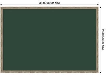 Amanti Art Forest Green Canvas Magnetic Board, Mila Framed Memo Board