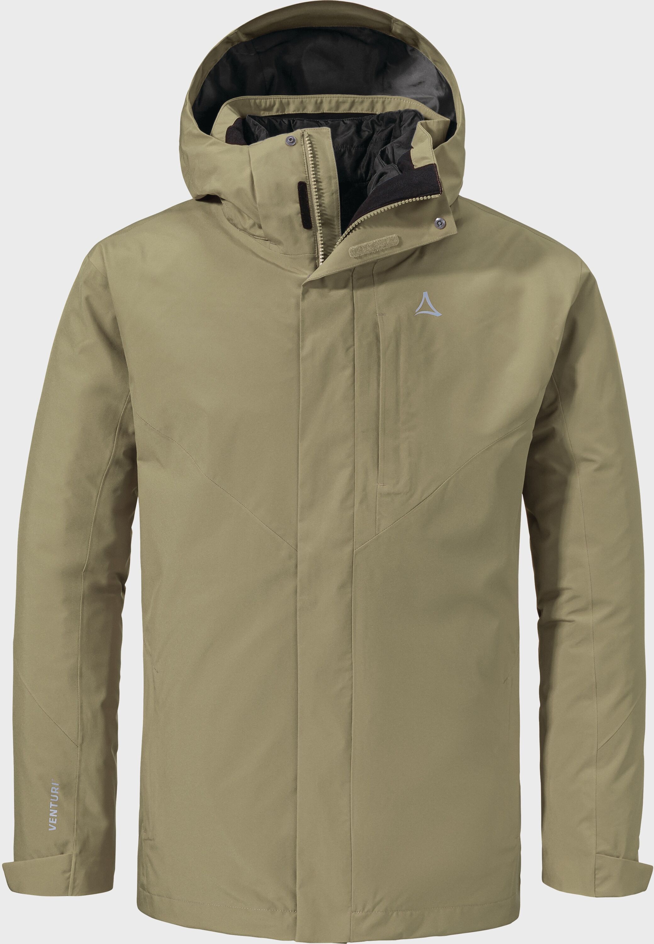 Doppeljacke SCHÖFFEL "3in1 Jacket Style Tamina MNS", Herren, Gr. 54, braun (4725, braun), Aussenjacke Oberstoff: Aussenseite: 100% Polyester. (Membran: Thermoplastisches Polyurethan). Futter: 100% Polyester. Futter Unteres Rückenteil: 100% Polyester Innen