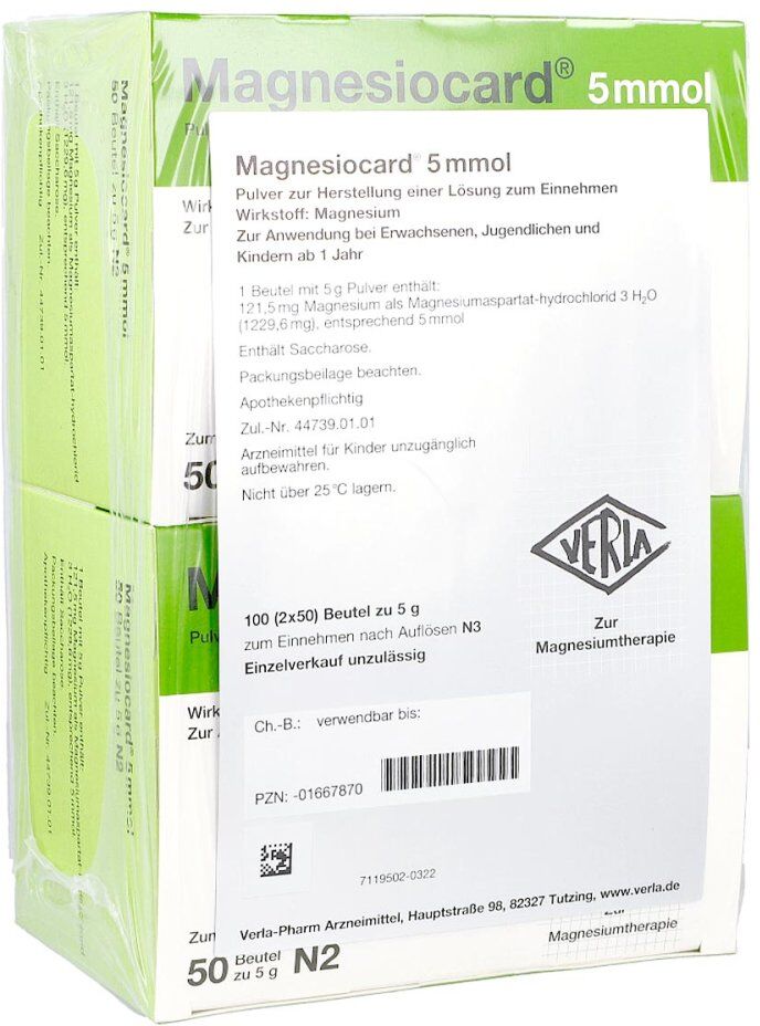Magnesiocard 5 mmol Pulver