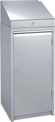 Schäfer Shop Select Werkzeugschrank, mit Schreibpultaufsatz, weißaluminium RAL 9006