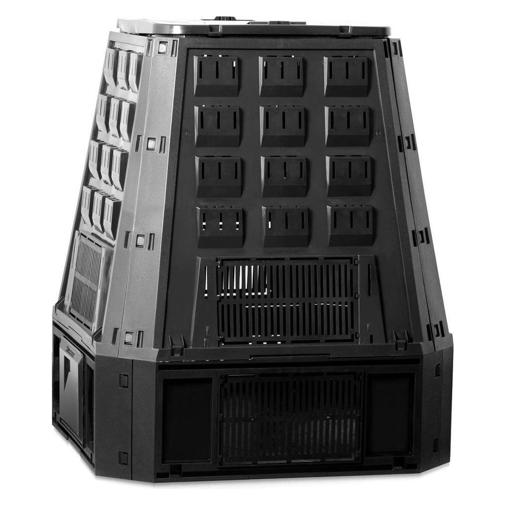 Prosperplast 19554 Kompostierer IKST600C 600 Liter, schwarz (600 l) (IKEV630C-S411)