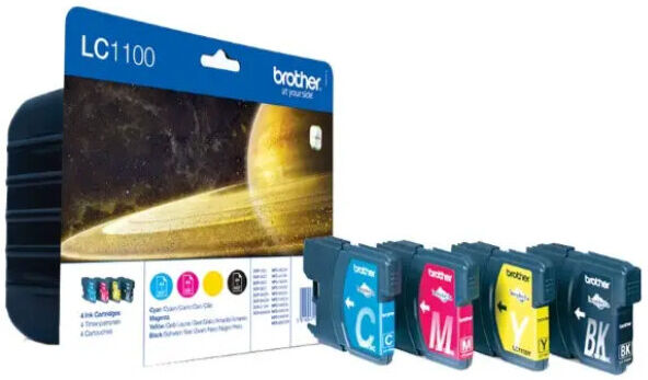 TINTEIRO BROTHER LC1100 PACK 4 CORES