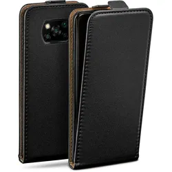 moex Flip Case Poco X3 Pro Klapphülle Leder Optik