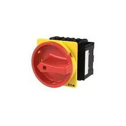Eaton EP-400926 P3 Hauptschalter, 80 A, Einbau, 3-polig, Form EA/SVB, rot, Türkupplungsdrehantrieb, HI11 P3-80/EA/SVB/HI11 EP400926