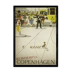 POSTER Kopenhagen Vintage A3 Rahmenlos