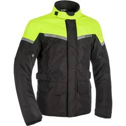 Oxford Spartan Lang, Textiljacke wasserdicht - Schwarz/Neon-Gelb - XL