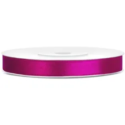 30x Satinband, fuchsia, 6mm/25m